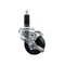 Service Caster 3'' SS Phenolic Swivel 1-1/8'' Expanding Stem Caster with Brake SCC-SSEX20S314-PHS-TLB-118 - alternate 1